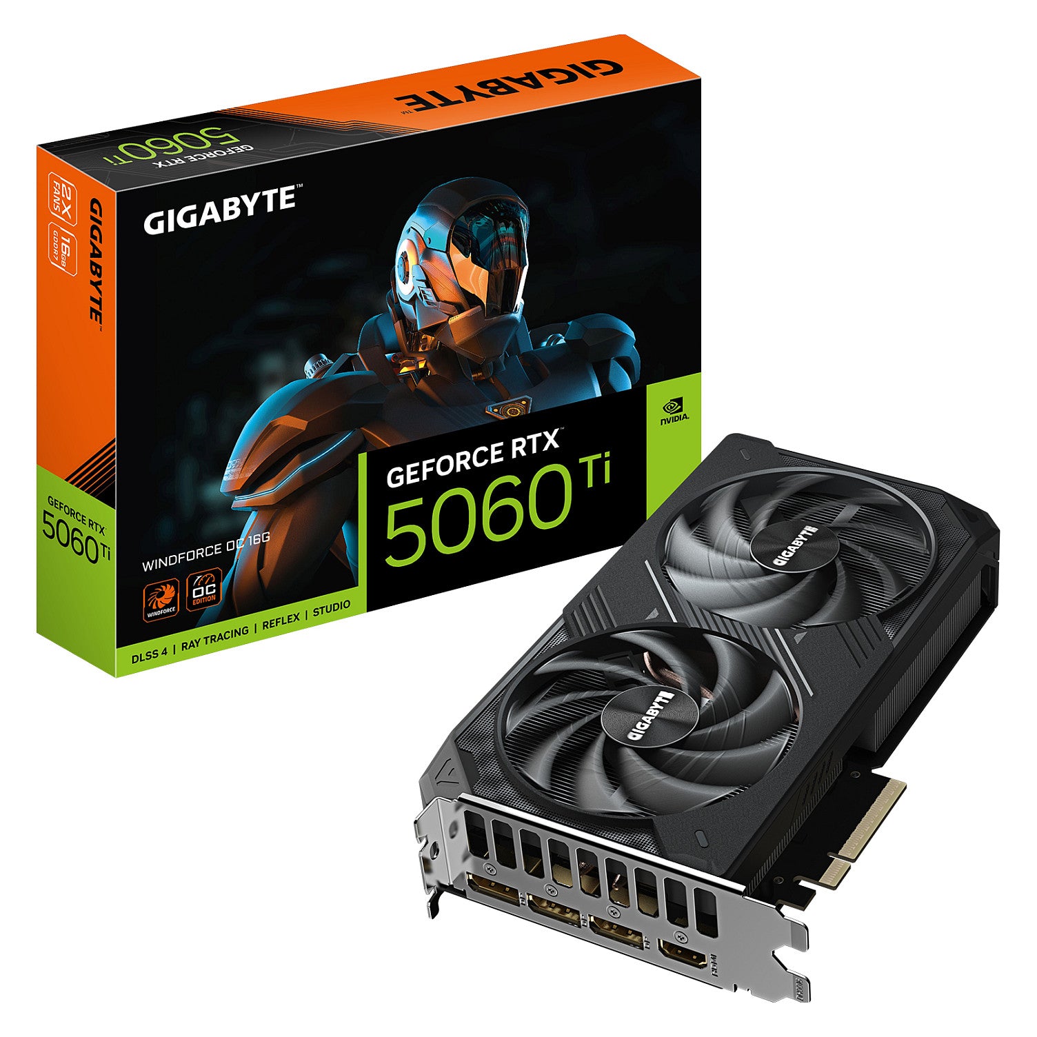 RTX 5060 Ti 16GB Gigabyte WINDFORCE OC GDDR7 - Gigabyte